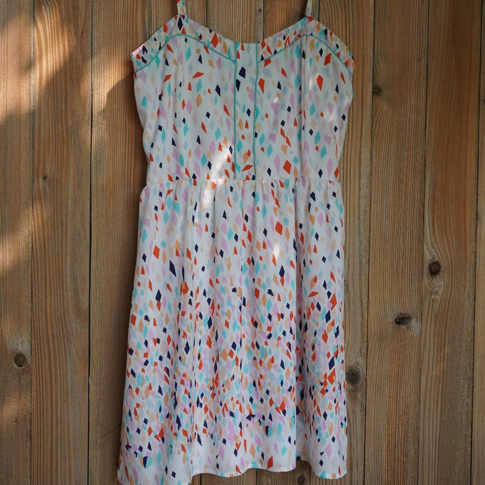 Francesca's Confetti Strappy Dress, Small